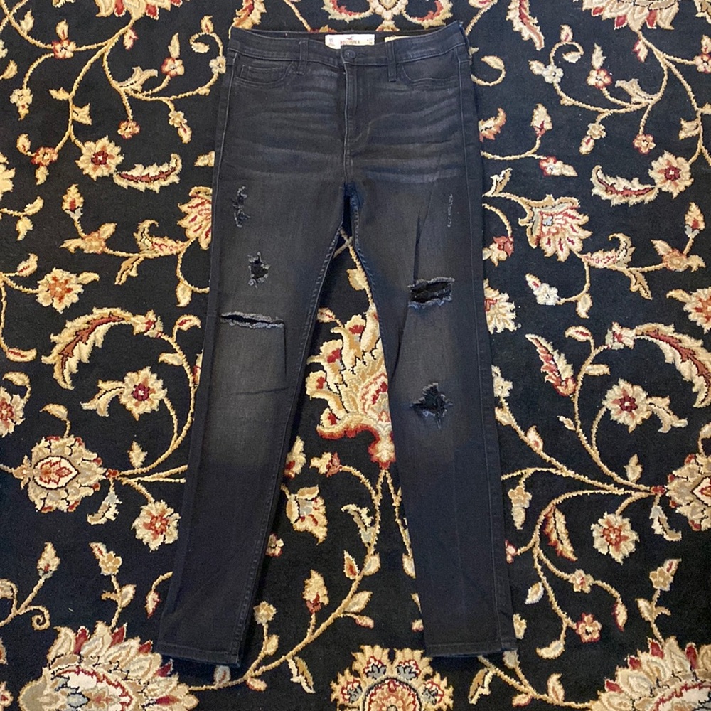 Hollister Ripped High Rise Super Skinny Jeans
